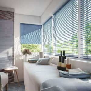 Rèm sáo nhôm bản 2.5cm - Hệ 2 dây - Vạn Thái mã ST25