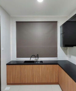 Rèm cuốn cửa sổ giá rẻ vải trơn hãng Xuân Phương