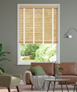 Rèm gỗ hãng Sankaku bản 3.5cm hệ 2 dây mã SKK02