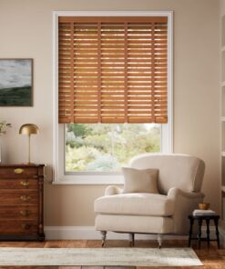 Rèm gỗ hãng Sankaku bản 3.5cm hệ 2 dây mã SKK04