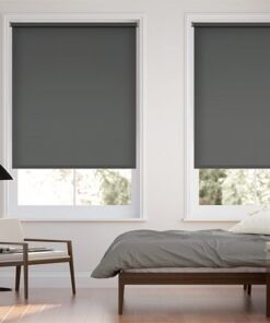 Màn cuốn cửa sổ cản nắng vải trơn hãng Pilano