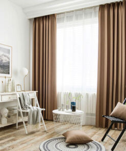 Rèm vải 1 lớp giá rẻ cho phòng khách chung cư