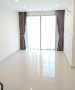 Rèm vải 2 lớp màu nâu cản nắng tốt cho phòng ngủ chung cư