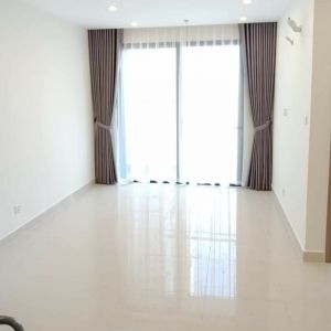 Rèm vải 2 lớp màu nâu cản nắng tốt cho phòng ngủ chung cư