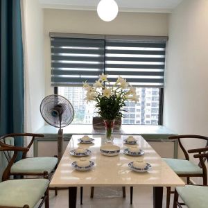 Rèm cầu vồng phòng khách chung cư giá rẻ hãng Modero mã Diamond