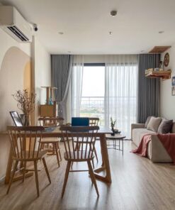 Rèm vải 2 lớp đẹp màu ghi giá rẻ cho phòng khách chung cư