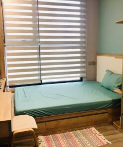 Rèm cửa cầu vồng phòng ngủ chung cư giá rẻ hãng Modero mã Arena