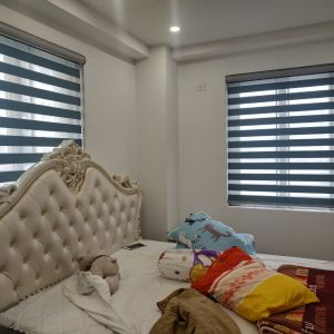 Rèm cầu vồng phòng ngủ chung cư  hãng Modero mã Lime