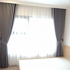 Rèm 2 lớp cản nắng tốt cho phòng ngủ chung cư