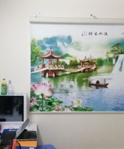 Rèm cuốn in tranh phong cảnh đẹp cho cửa sổ chung cư