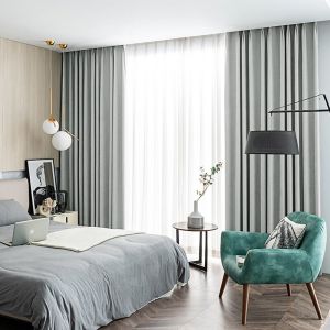 Rèm Cửa Vải Màu Ghi Sáng Cản Nắng 100% mã WRV29