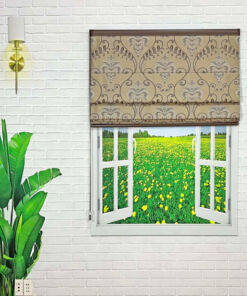 Rèm roman cản nắng 100% mã D002