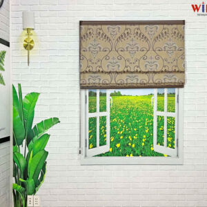 Rèm roman cản nắng 100% mã D002