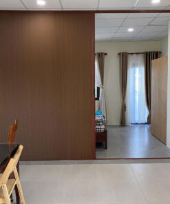 Làm vách ngăn phòng ngủ bằng vải tổ ong giá rẻ