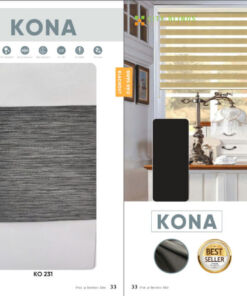 Rèm cầu vồng hãng City blinds mã KONA