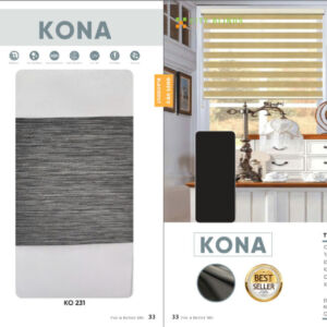Rèm cầu vồng hãng City blinds mã KONA