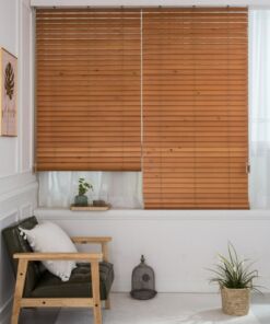 Rèm gỗ tùng trắng bản 5cm hệ 1 dây mã SKK311