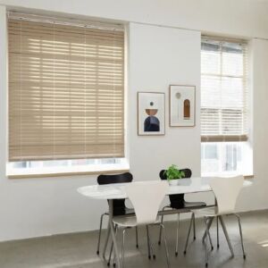 Rèm nhựa giả gỗ bản 5cm hệ 1 dây mã SPVC24