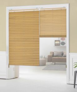 Rèm nhựa giả gỗ bản 5cm hệ 1 dây mã SPVC26