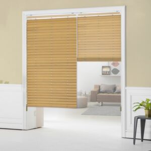 Rèm nhựa giả gỗ bản 5cm hệ 1 dây mã SPVC26