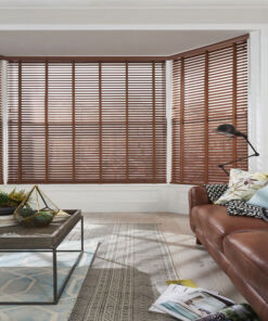 Rèm gỗ tùng trắng bản 5cm hệ 1 dây mã SKK315