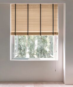 Rèm nhựa giả gỗ hãng Sankaku bản 5cm hệ 2 dây mã SKK26