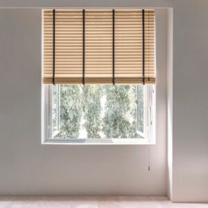 Rèm nhựa giả gỗ hãng Sankaku bản 5cm hệ 2 dây mã SKK26