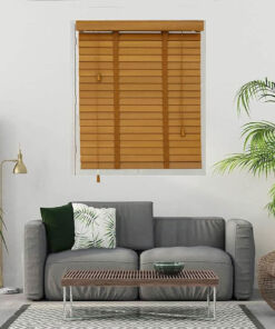 Rèm gỗ hãng Sankaku bản 5cm hệ 2 dây mã SKK13