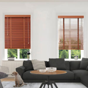 Rèm gỗ hãng Sankaku bản 5cm hệ 2 dây mã SKK15