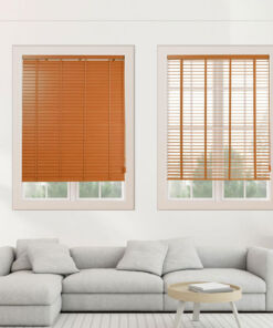 Rèm gỗ hãng Sankaku bản 5cm hệ 2 dây mã SKK16