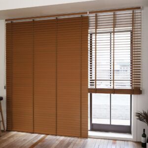 Rèm gỗ tùng trắng bản 5cm hệ 1 dây mã SKK312