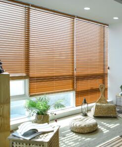 Rèm gỗ tùng trắng bản 5cm hệ 1 dây mã SKK313