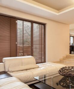 Rèm nhựa giả gỗ hãng Sankaku bản 5cm hệ 2 dây mã SKK315