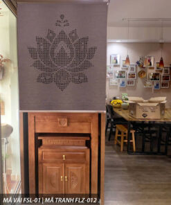 Rèm che bàn thờ  khắc laze hãng FIVESTAR mã FLZ - 022