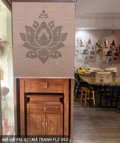 Rèm che bàn thờ  khắc laze hãng FIVESTAR mã FLZ - 023