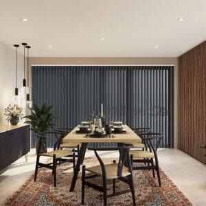 Rèm lá dọc phòng khách đẹp LKP04