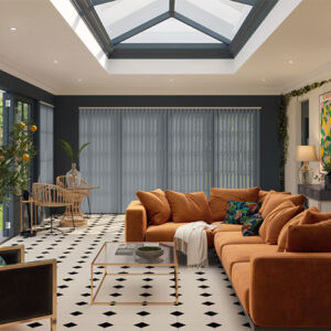 Rèm lá dọc phòng khách đẹp LKP06