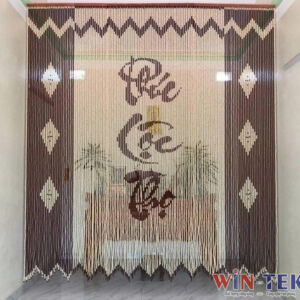 Rèm hạt gỗ đẹp hợp phong thủy RHG02