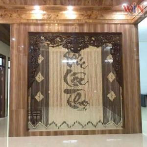 Rèm hạt gỗ đẹp hợp phong thủy RHG03