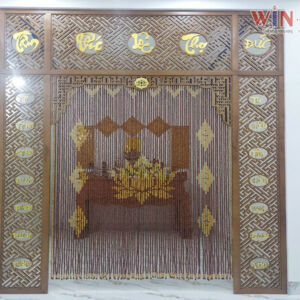 Rèm hạt gỗ hương hợp phong thủy RGH05