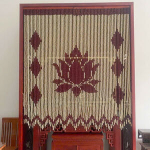 Rèm hạt gỗ đẹp hợp phong thủy RHG07