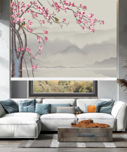 Rèm cuốn in tranh cản nắng 100% Mã HSE0604