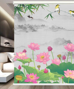 Rèm cuốn in tranh cản nắng 100% Mã HSE0612-1