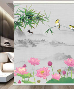 Rèm cuốn in tranh cản nắng 100% Mã HSE0611