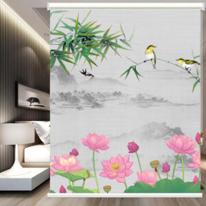 Rèm cuốn in tranh cản nắng 100% Mã HSE0611