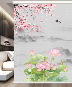 Rèm cuốn in tranh cản nắng 100% Mã HSE0614