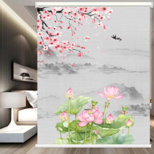 Rèm cuốn in tranh cản nắng 100% Mã HSE0614