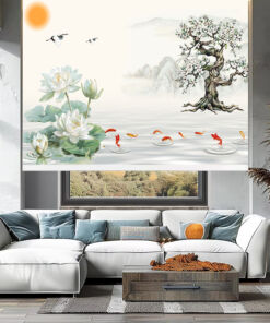 Rèm cuốn in tranh cản nắng 100% Mã HSE0616