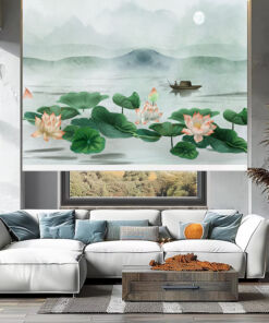 Rèm cuốn in tranh cản nắng 100% Mã HSE0617