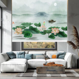 Rèm cuốn in tranh cản nắng 100% Mã HSE0617